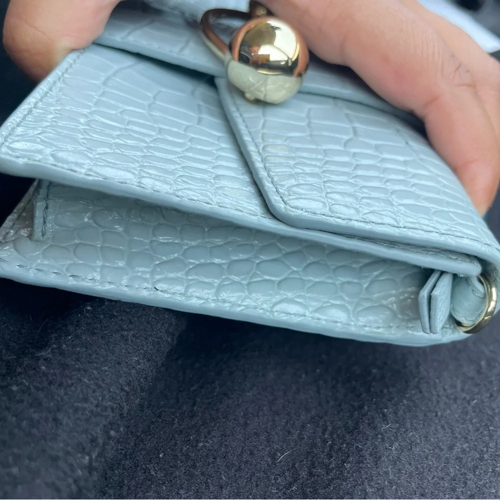 Strathberry Crescent  Croc-Embossed leather bag - Picture 8 of 11
